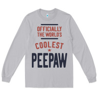 Moon Dust Officially The World's Coolest Peepaw | Mens Gift Long Sleeve Tee - artisFamous