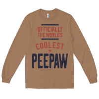 Toasted Coconut Officially The World's Coolest Peepaw | Mens Gift Long Sleeve Tee - artisFamous