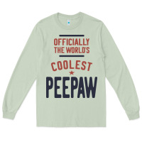 Matcha Officially The World's Coolest Peepaw | Mens Gift Long Sleeve Tee - artisFamous