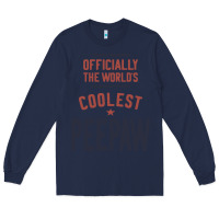 Navy Officially The World's Coolest Peepaw | Mens Gift Long Sleeve Tee - artisFamous