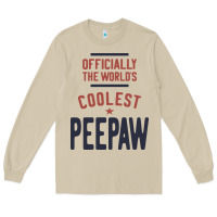 Mushroom Officially The World's Coolest Peepaw | Mens Gift Long Sleeve Tee - artisFamous