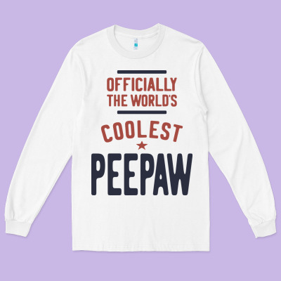 Officially The World's Coolest Peepaw | Mens Gift Long Sleeve Tee Designed By Artisfamous