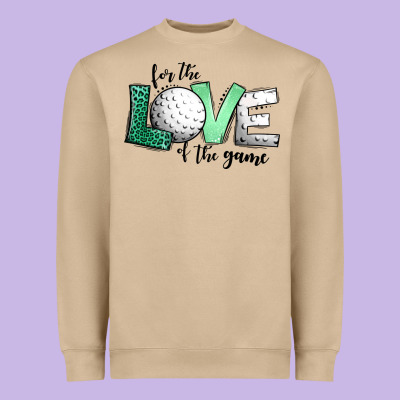 For The Love Of The Game Golf Heavyweight Sweatshirt Designed By Jasminsmagicworld