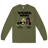 Army Green wiener wars funny dachshund Long Sleeve Tee - artisFamous