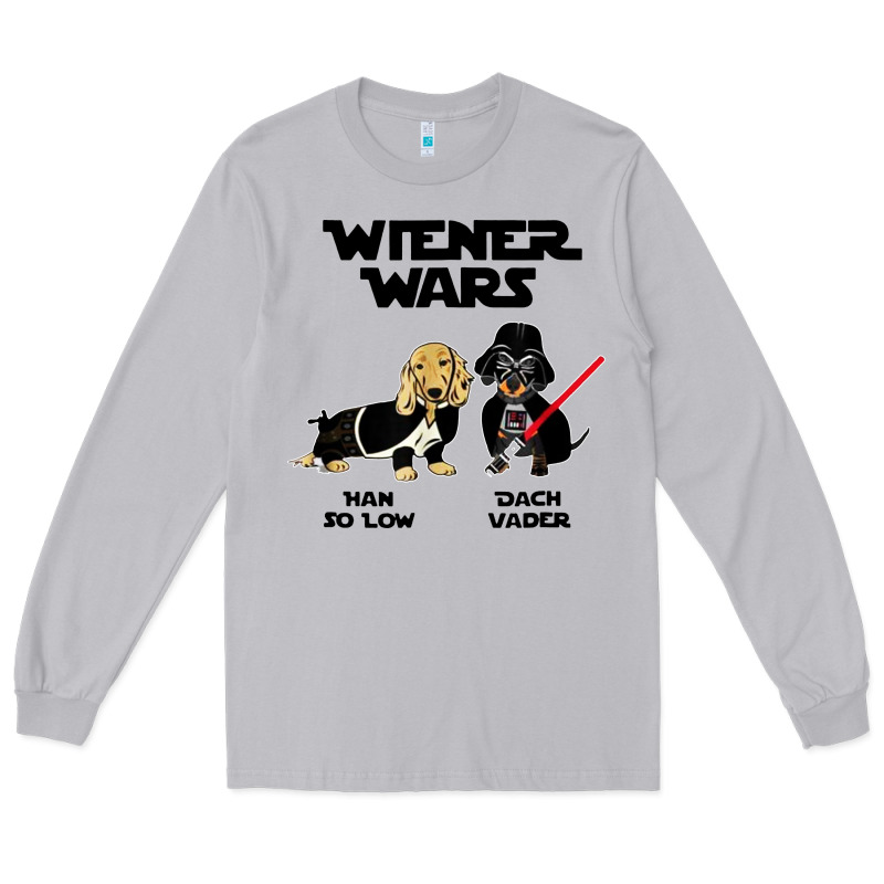 Wiener Wars Funny Dachshund Long Sleeve Tee by artisFamous | Teevron