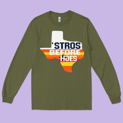 Stros Before Hoes Long Sleeve Tee Designed By Artisfamous