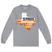 Heather Grey stros before hoes Long Sleeve Tee - artisFamous