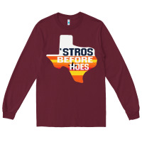 Burgundy stros before hoes Long Sleeve Tee - artisFamous