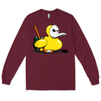 Burgundy mighty rubber ducky Long Sleeve Tee - artisFamous