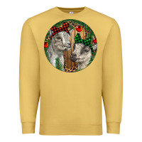 Antique Gold Baby Goats Christmas Premium Sweatshirt - RanaPortraitStore
