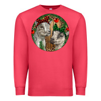 Cardinal Baby Goats Christmas Premium Sweatshirt - RanaPortraitStore