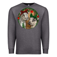 Charcoal Heather Baby Goats Christmas Premium Sweatshirt - RanaPortraitStore