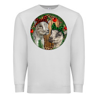 Dove Grey Baby Goats Christmas Premium Sweatshirt - RanaPortraitStore