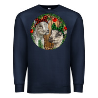 Navy Baby Goats Christmas Premium Sweatshirt - RanaPortraitStore