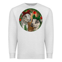 Oatmeal Heather Baby Goats Christmas Premium Sweatshirt - RanaPortraitStore