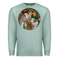 Seafoam Baby Goats Christmas Premium Sweatshirt - RanaPortraitStore