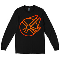 Black millennium falcon Long Sleeve Tee - artisFamous