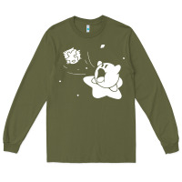 Army Green kirby gamer geek snes Long Sleeve Tee - artisFamous