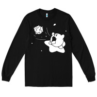 Black kirby gamer geek snes Long Sleeve Tee - artisFamous