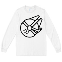 White millennium falcon Long Sleeve Tee - artisFamous
