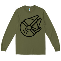 Army Green millennium falcon Long Sleeve Tee - artisFamous