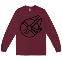 Burgundy millennium falcon Long Sleeve Tee - artisFamous
