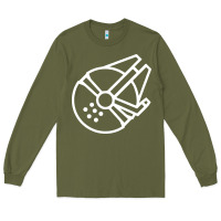 Army Green millennium falcon Long Sleeve Tee - artisFamous