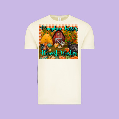 Pumpkin Kisses Harvest Wishes Tumbler Vintage Tee Designed By Bundleandbundleshop