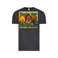 Vintage Black pumpkin kisses harvest wishes tumbler Vintage Tee - BundleAndBundleShop