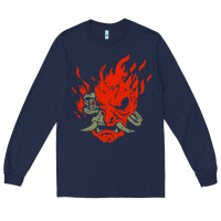 Navy punk samurai Long Sleeve Tee - artisFamous
