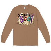 Toasted Coconut boo Long Sleeve Tee - CowhideDigitalArt