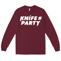 Burgundy knife party Long Sleeve Tee - artisFamous