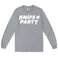 Heather Grey knife party Long Sleeve Tee - artisFamous