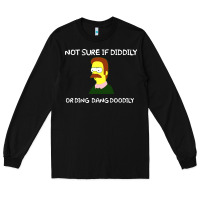 Black ned flanders Long Sleeve Tee - artisFamous