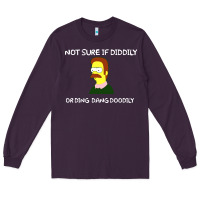 Plum ned flanders Long Sleeve Tee - artisFamous