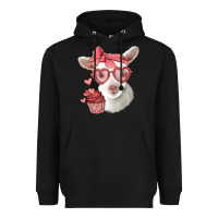 Black cute baby lamb valentines day Heavyweight Hoodie - Jasminsmagicworld