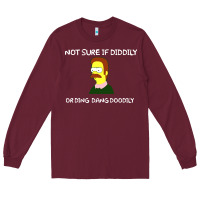 Burgundy ned flanders Long Sleeve Tee - artisFamous