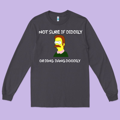 Ned Flanders Long Sleeve Tee Designed By Artisfamous