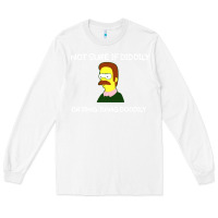 White ned flanders Long Sleeve Tee - artisFamous