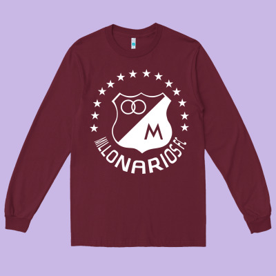 Millonarios Futbol Long Sleeve Tee Designed By Artisfamous