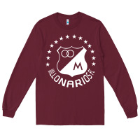 Burgundy millonarios futbol Long Sleeve Tee - artisFamous