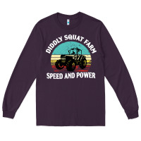 Plum diddly squat farm speed and power Long Sleeve Tee - artisFamous