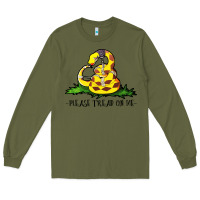 Army Green please tread on me Long Sleeve Tee - artisFamous