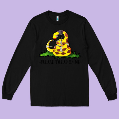 Please Tread On Me Long Sleeve Tee Designed By Artisfamous