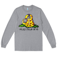 Heather Grey please tread on me Long Sleeve Tee - artisFamous