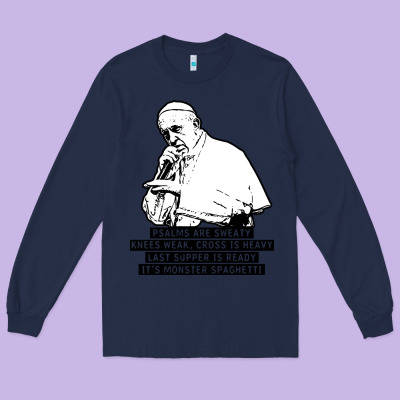 Pope Mc Long Sleeve Tee Designed By Artisfamous
