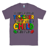 Lavender it takes a special teacher to hear what a child can't say Classic Tee - OliviaCreatesArt