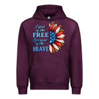 Mauve Wine Patriotic Sunflower Urban Hoodie - Jasminsmagicworld