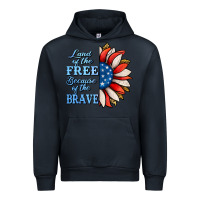 Navy Patriotic Sunflower Urban Hoodie - Jasminsmagicworld