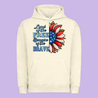 Patriotic Sunflower Urban Hoodie Designed By Jasminsmagicworld